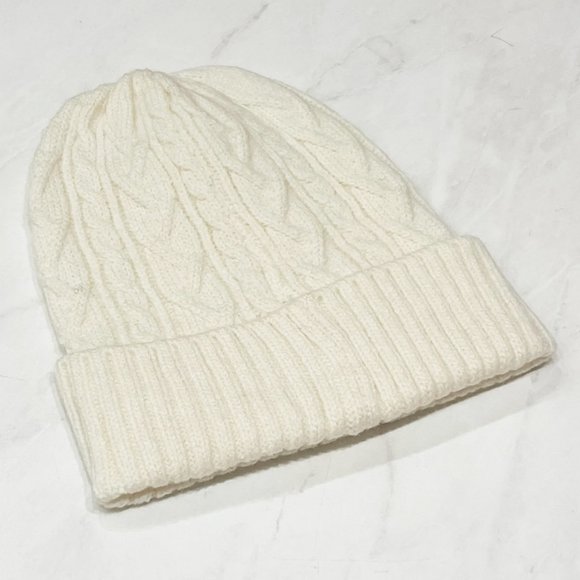 NEW Women's Cozy Warm Cable Knit Cuffed Classic Beanie Hat Mint, Gray, Ivory 1pc - Picture 11 of 14